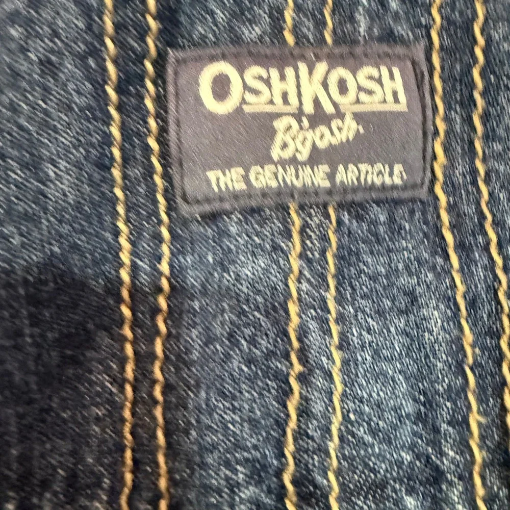 OshKosh Bgosh Kids Dark Wash Denim Vestbak Shortalls Overalls 24 Months Y2K